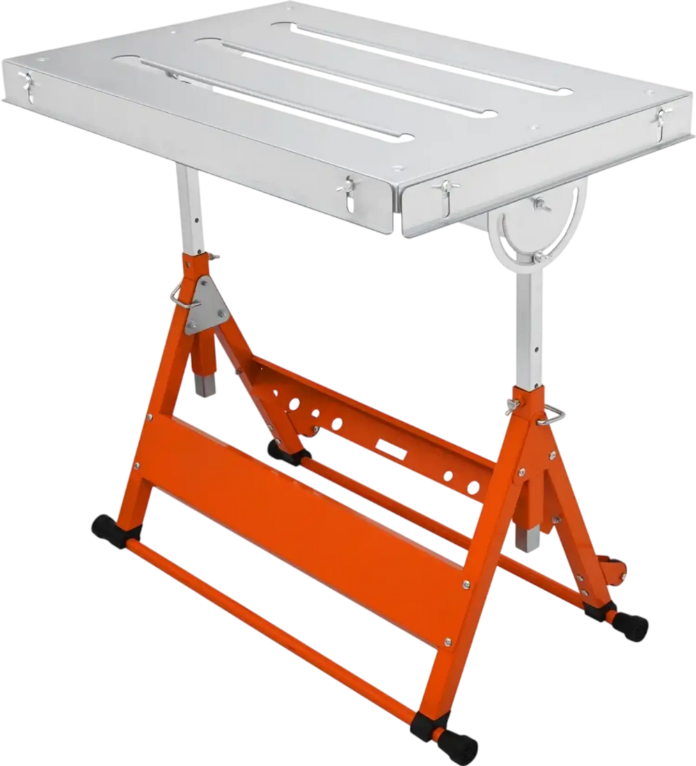 VEVOR Welding Table 30" x 20", 400lbs Load Capacity Steel Welding Workbench Table on Wheels, Folding Work Bench with Three 1.1" Slot, 3 Tilt Angles, Adjustable Height, Retractable Guide Rails