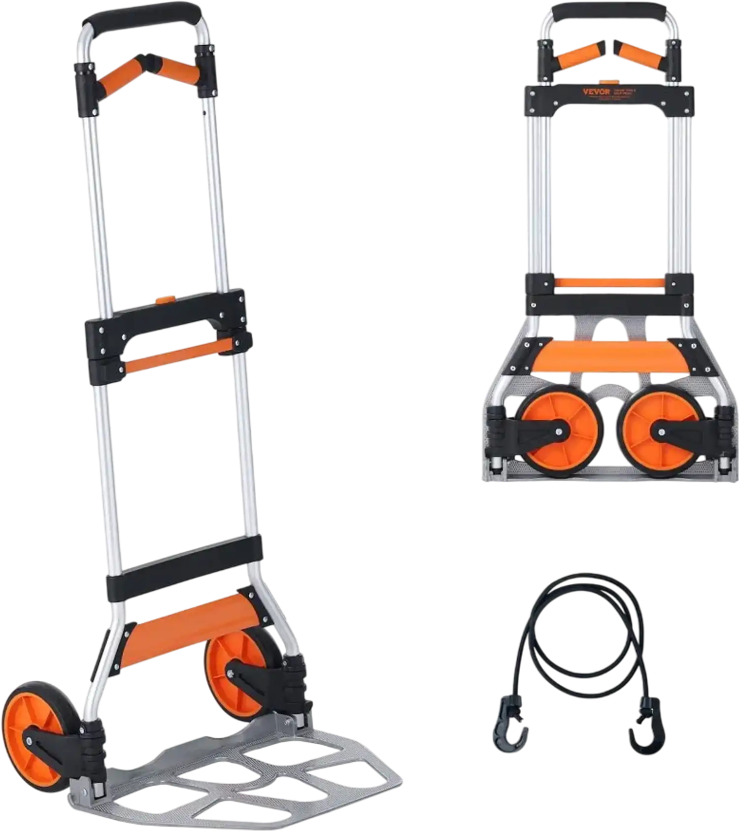 Vevor Hand Truck Folding Aluminum Portable Cart Dolly 309 lbs Capacity New