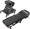 VEVOR Foldable Z Garage Creeper, 40 in, 450 lbs Load Capacity Rolling Folding Mechanic Creeper Stool, with 6 Universal Wheels Padded Seat Steel Frame, Lay Down or Sit Chair for Garage Shop or Home