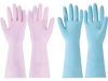 VEVOR Reusable Dishwashing Gloves, 2 Pairs Colorful Reusable Household Kitchen Cleaning Gloves for Washing Dishes and Cleaning Tasks, Flexible Long-lasting and Non-Slip, Medium, Pink + Purple