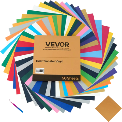 Vevor Heat Transfer Vinyl 50-Pack 12