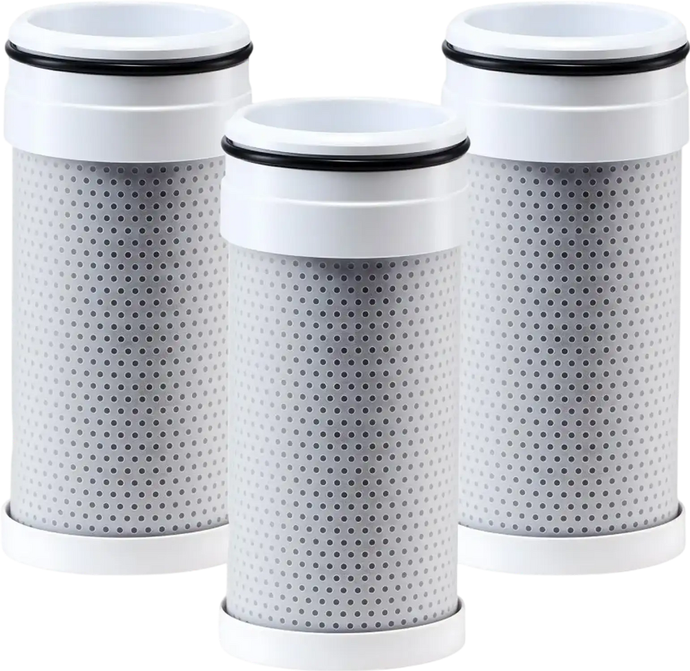 VEVOR Faucet Filter Replacement, 3-Pack Water-Filter Cartridge, 5-Layer High-Efficiency Filtration, 3-Month Value and 317 Gal Lifespan / Filter, Compatible with Models 8807 & 8811 Filtration System