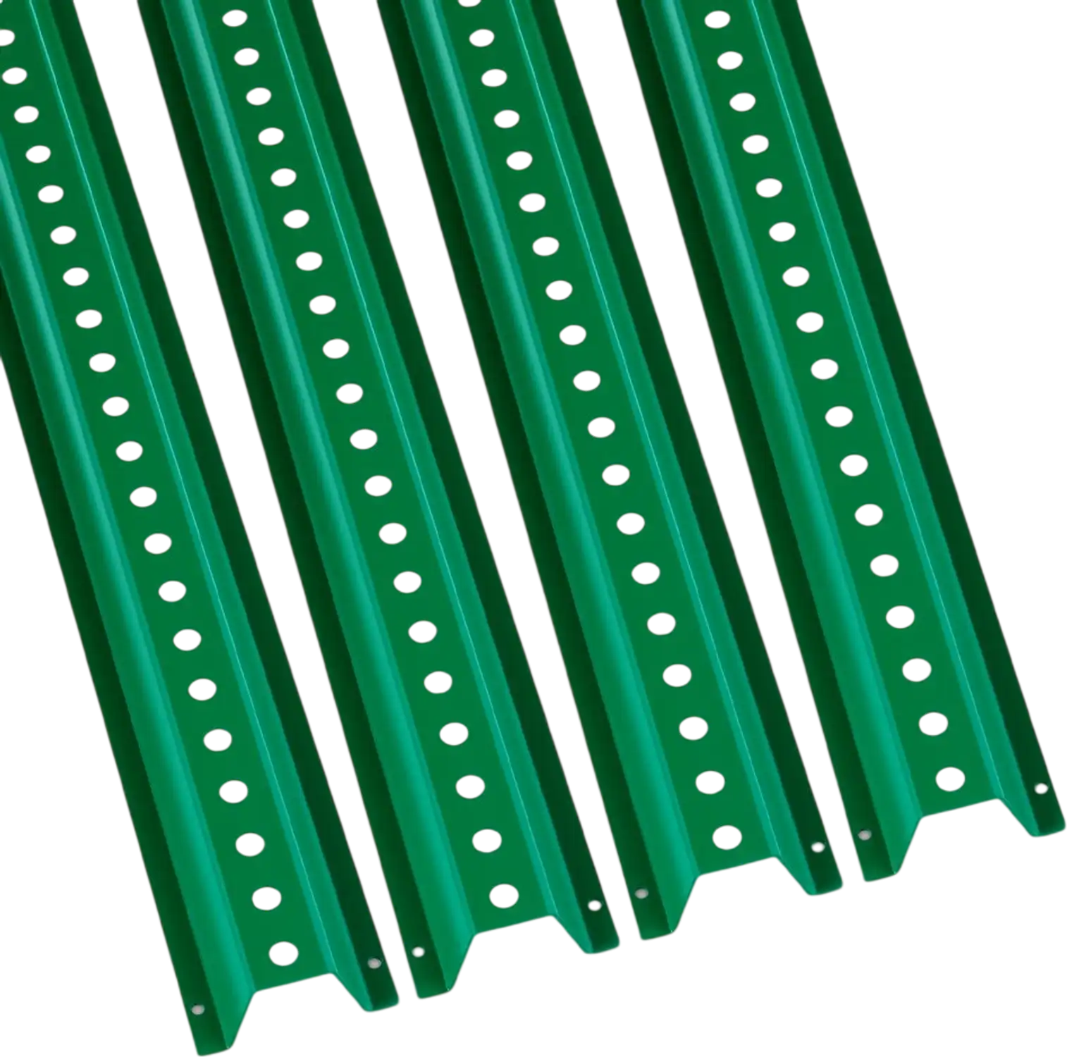 Vevor Fixed Road Sign Pole 6' U-Channel 4-Pack Green Heavy-Duty Steel New
