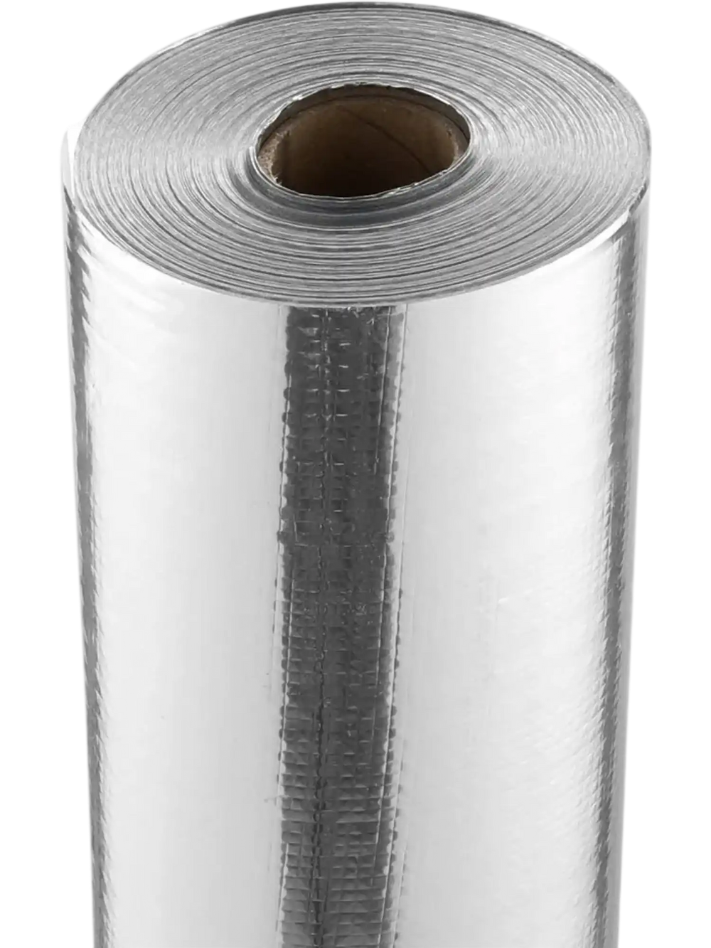 VEVOR Double Reflective Insulation Roll, Woven Fabric Radiant Barrier, 6.5 Mil 48 in x 250 ft, Aluminum Foil PE Woven Cloth Heat Reflective Shield, Thermal Insulation Roll for Window RV Roof