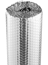 VEVOR Double Reflective Insulation Roll, Air Bubble Film Radiant Barrier, 3.2 mm 48 in x 10 ft, Double-Sided Aluminum Foil Bubble Heat Reflective Shield, Thermal Insulation Roll for Window RV Roof