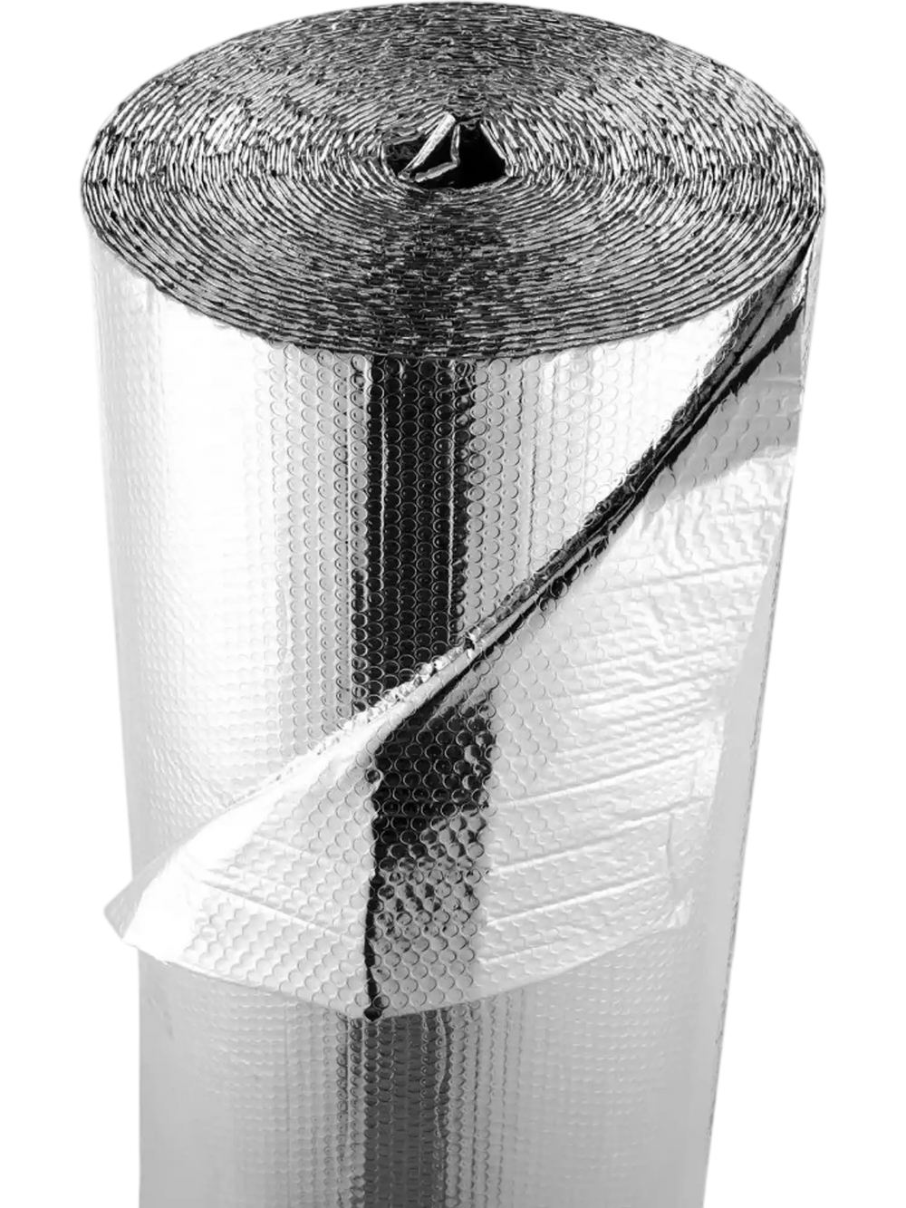 VEVOR Double Reflective Insulation Roll, Double-Sided Aluminum Foil Radiant Barrier, 6mm 48 in x 100 ft, Dual-Layer Air Bubble Heat Reflective Shield, Thermal Insulation Roll for Garage Door Window RV Roofs