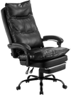 VEVOR Executive Office Chair with Footrest, 400lb Capacity Office Chair with Lumbar Pillow, Heavy Duty Ergonomic Chair, Height Adjustable PU Leather Reclining Home Office Desk Chairs