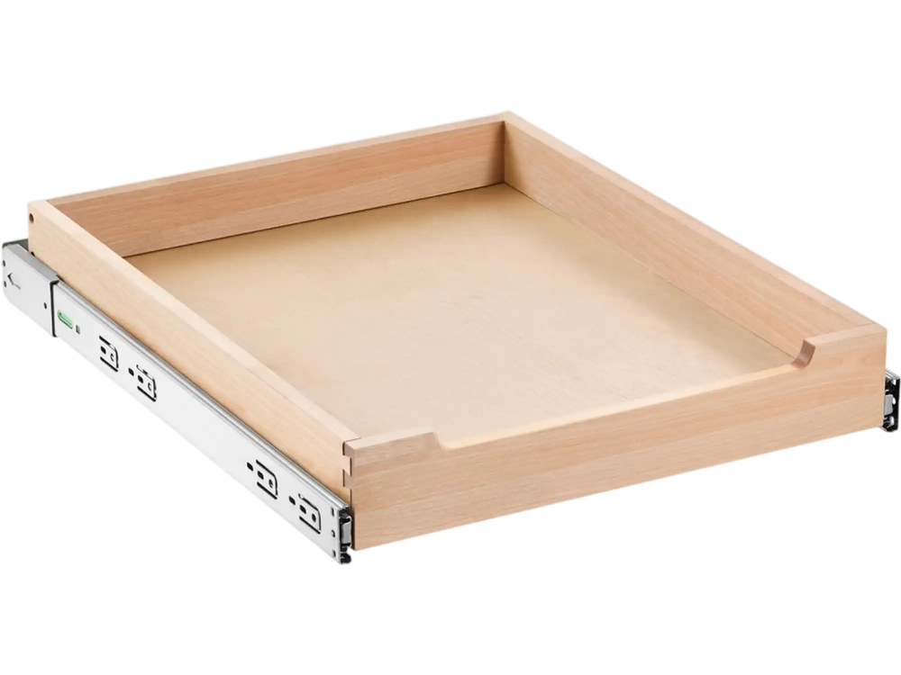 VEVOR Pull Out Cabinet Organizer, 17"W x 21"D Cabinet Drawer, Soft Close Slide out Shelf, Heavy-Duty Sliding Wood Drawer, Bottom and Side Assembly Base Cabinet Organization for Kitchen Pantry Bathroom