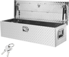 VEVOR Heavy Duty Aluminum Truck Bed Tool Box, Diamond Plate Tool Box with Side Handle and Lock Keys, Storage Tool Box Chest Box Organizer for Pickup, Truck Bed, RV, Trailer, 39"x13"x10", Silver