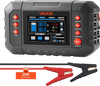 VEVOR Smart Battery Charger, 25A, 6V 12V 24V Ternary Lithium LiFePO4 Lead-Acid (Gel/AGM) Battery Charger, with 3.4-Inch LCD Display, Trickle Charging Maintainer Desulfator, for Car, Boat, Motorcycle