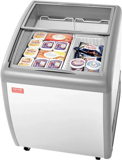 Vevor Chest Freezer Commercial Ice Cream Display Case 5.4 Cu. Ft. New