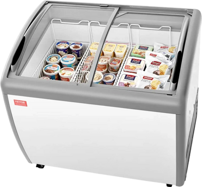 Vevor Chest Freezer Commercial Ice Cream Display Case 9.3 Cu. Ft. New