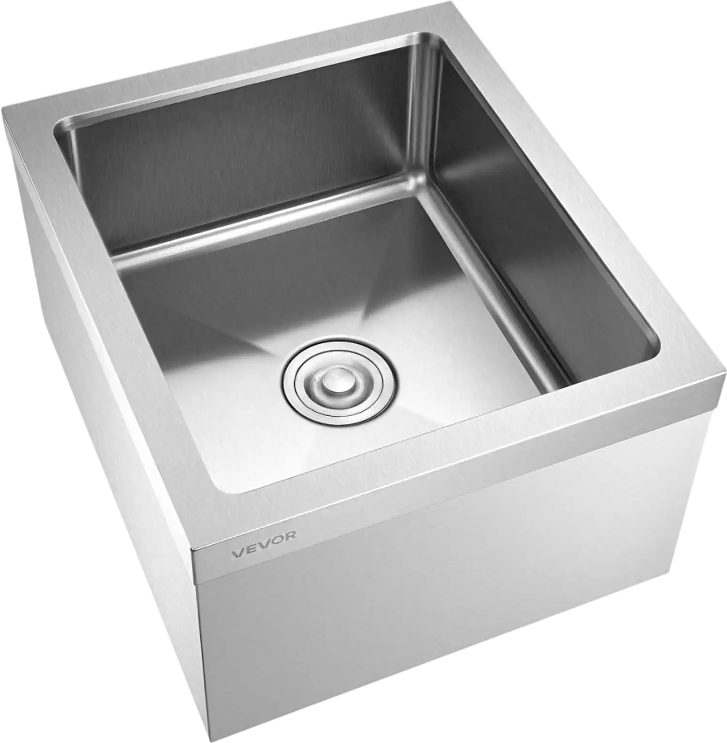 Vevor Mop Sink Stainless Steel Floor Mount 22 x 19 x 12