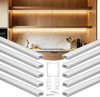 VEVOR 10-Pack 6.6 ft/2M U Shape LED Aluminum Channel, with Milky Cover, End Caps and Mounting Clips, Aluminum Profile for LED Strip Light Installations, Easy Installation, for Under Cabinet Counter
