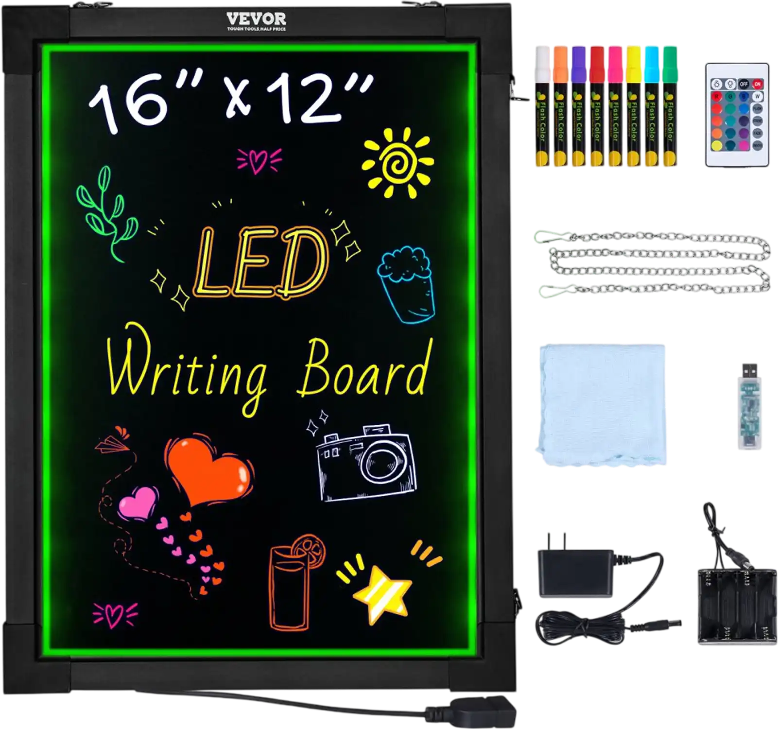 Vevor Message Board LED Writing Board 16