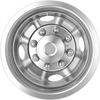 VEVOR 16-Inch Wheel Simulator 8 Lug SUS304 Stainless Steel Rear Wheel Cover, Fit 1975-2025 Ford E350, E450 Models, 4 Hand Holes, Heavy-Duty Polished Appearance, Upgrade Replacements, for Trucks RVs