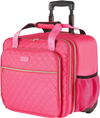 VEVOR Rolling Laptop Bag, Fits Up to 17.3 Inch Laptop, Wheeled Briefcase, Roller Computer Tote Bag with 2 Fixed Wheels & Telescoping Handle, Laptop Case for Work Travel Business Office, Red