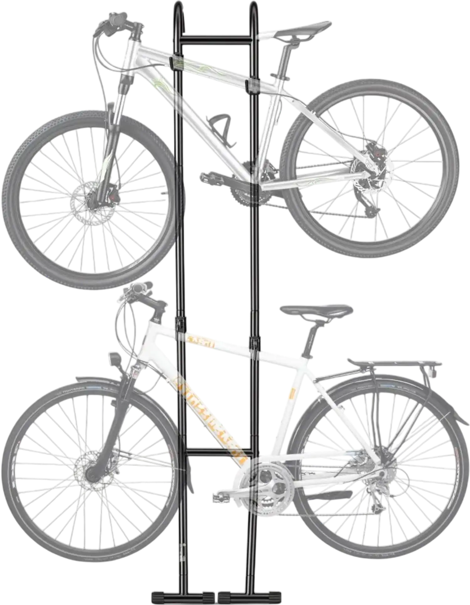 Vevor Bike Stand Vertical Storage Rack for 2 Bikes Black New