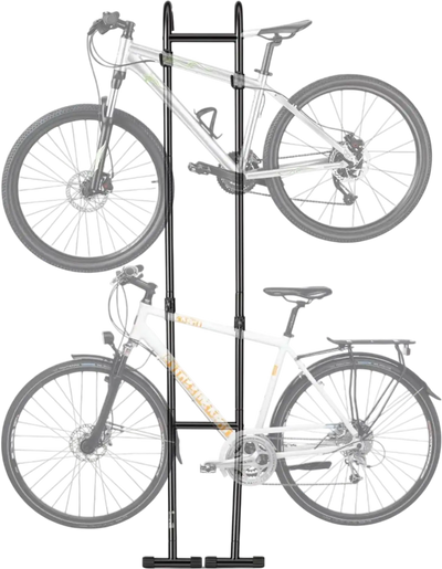 Vevor Bike Stand Vertical Storage Rack for 2 Bikes Black New
