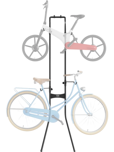 Vevor Bike Storage Rack 2-Bike Free Standing Gravity Wall Vertical Garage Rack New