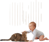 VEVOR Baby Gate for Stairs, 29-43 in Adjustable Width, 36 in High Dog Gate, No Bottom Bar, One-Handed Operation, Easy Drilling Installation with Hardware Kit, for Stairs, Doorways, and House, White