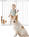 VEVOR Baby Gate, 26-40 Inches Adjustable Width, 36 Inches High Dog Gate, Easy Step Walk Thru, for Child Pet Security, Pressure Mount Kit, Wall Cups, One-Hand Open, for Stairs and Doorways, White