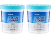 VEVOR Moisture Absorber Bucket, 2 Packs 16.2 oz Hi-Capacity Moisture Absorber Bucket with 800ml Storage Area & Reusable Outer Bucket for Long-Term Use, Fragrance Free Moisture Absorber for Fresher Air