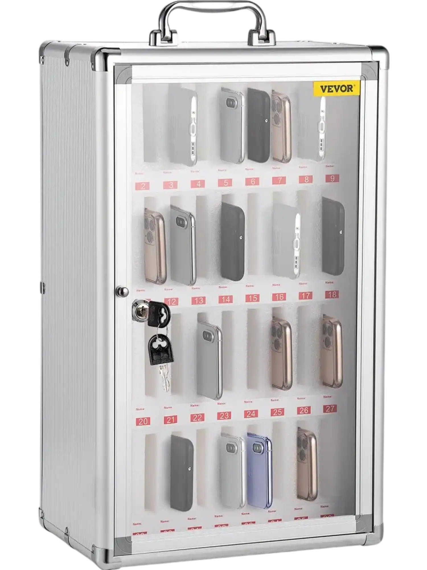 Vevor Cell Phone Storage Cabinet 36-Slot Wall Mounted Locker Box New