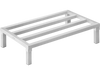 VEVOR Aluminum Dunnage Rack, 36” x 20” Commercial Food Floor Rack, 8” Off the Floor, 1800 lbs Capacity All-Welded Aluminum Storage Rack, for Storage in Restaurants, Kitchens, Garages and Vehicles