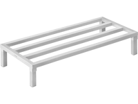VEVOR Aluminum Dunnage Rack, 48” x 20” Commercial Food Floor Rack, 8” Off the Floor, 1800 lbs Capacity All-Welded Aluminum Storage Rack, for Storage in Restaurants, Kitchens, Garages and Vehicles