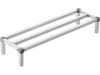 VEVOR Aluminum Dunnage Rack, 48” x 14” Commercial Food Floor Rack, 8” Off the Floor, 1000 lbs Capacity All-Welded Aluminum Storage Rack, for Storage in Restaurants, Kitchens, Garages and Vehicles