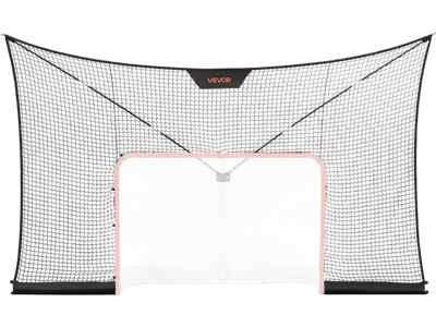 Vevor Hockey Net Backstop 12' x 7' Durable Goal Backstop Net New