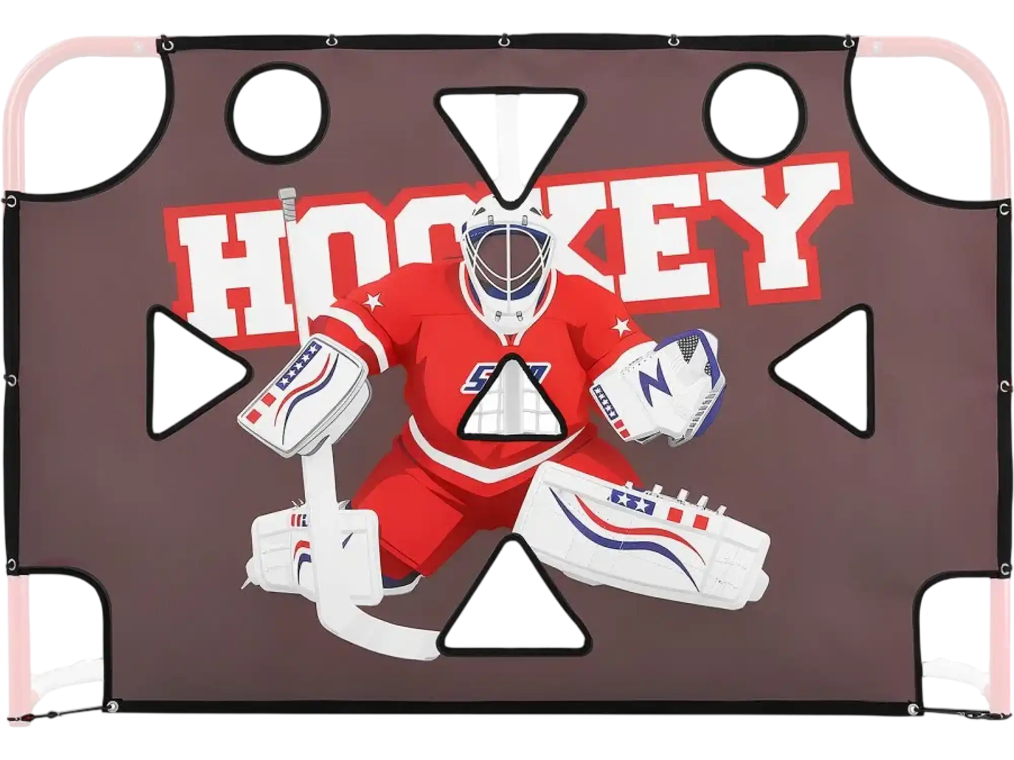 Vevor Hockey Goal Practice Target Shooter Tutor with 11 Holes New