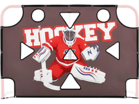 VEVOR Street Hockey Goalie Shooting Target, Shooter Tutor Ice Hockey Goal Practice Target, Tear-proof Premium Net with 11 Hole, Easy Attach Targets, Training Equipment for Practicing Shooting Accuracy