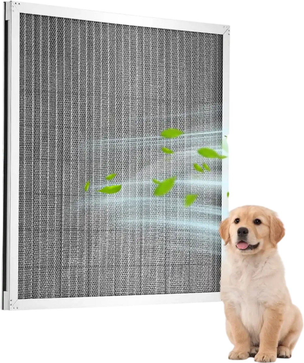 VEVOR Electrostatic Air Filter, 20x20x1 inch Washable & Reusable Aluminum AC/HVAC Furnace Filter, MERV 8 Long Lifetime, Home or Office (Actual Size: 19.75 x 19.75 x 0.82 in)