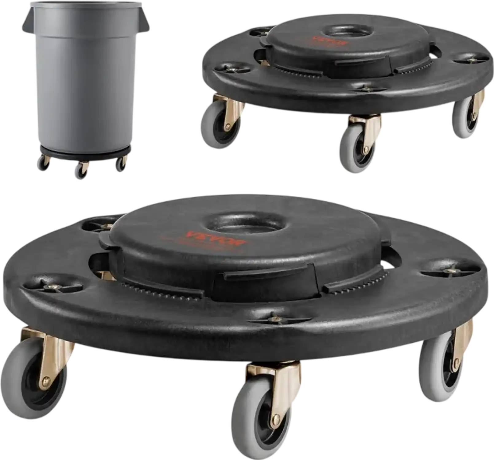 Vevor Trash Can Dolly 2-Pack 500 lbs 18