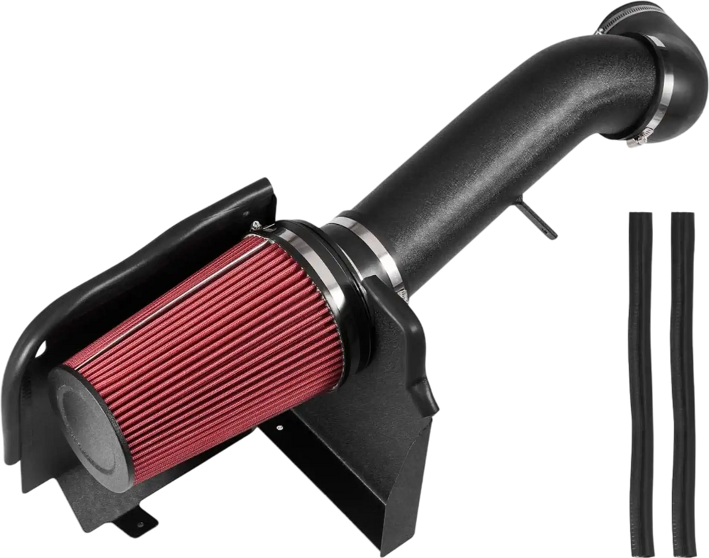VEVOR Cold Air Intake, 3.9 Inch Cold Air Intake System + Heat Shield Compatible with 1999-2006 Chevy Silverado/GMC Sierra 1500 V8 4.8L/5.3L, High Flow Filter Kit Improve Horsepower, Throttle Response