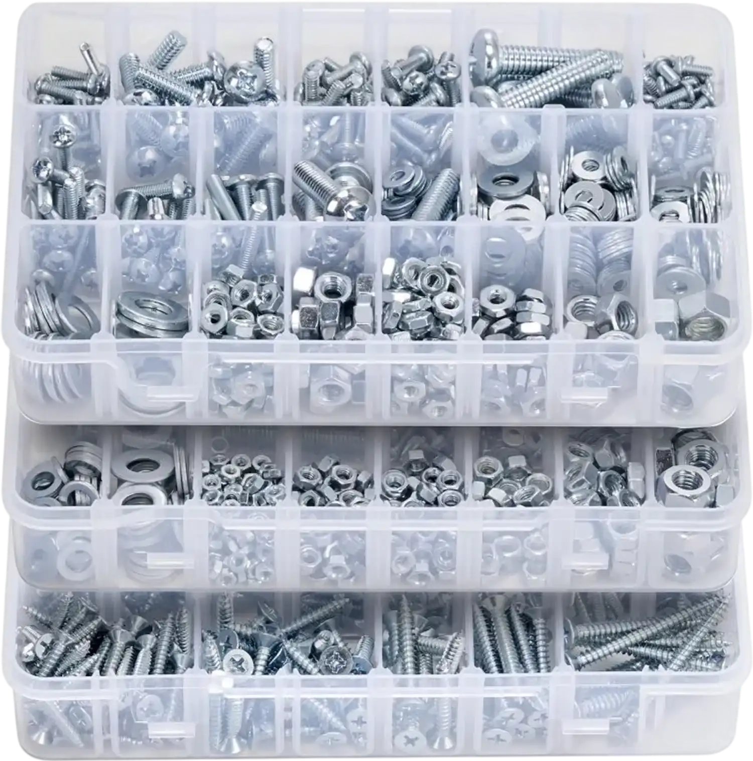 Vevor Nut and Bolt Kit 2250-Piece Metric + Imperial Assortment New