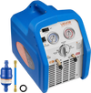 VEVOR Portable Refrigerant Recovery Machine, 3/4 HP 120V 60Hz Single Cylinder AC Recovery Machine for Liquid Vapor Refrigerant, 1750 RPM Recycling Unit HVAC for Automotive & Household Air Conditioning