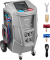 VEVOR Fully Automatic Refrigerant Recovery Machine for 1234yf, ≥98.5% Accuracy, 7-Inch Touch Screen, AC Recovery, Vacuum, and Recharging Machine for Standard and High Voltage Automotive A/C Systems
