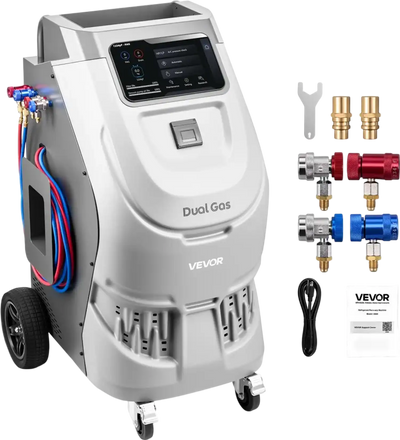 Vevor Refrigerant Recovery Machine Fully Automatic R134a & 1234yf Automotive A/C Service Station with 10