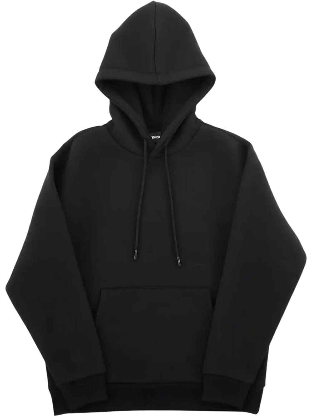 VEVOR Men Pullover Hoodie, 3X-Large Size, Fleece Long Sleeve Comfy Casual Basic Pullover Hooded Sweatshirt, Warm & Skin-friendly, Practical & Trendy, Black Hoodie with Large Pocket for Fall & Winter