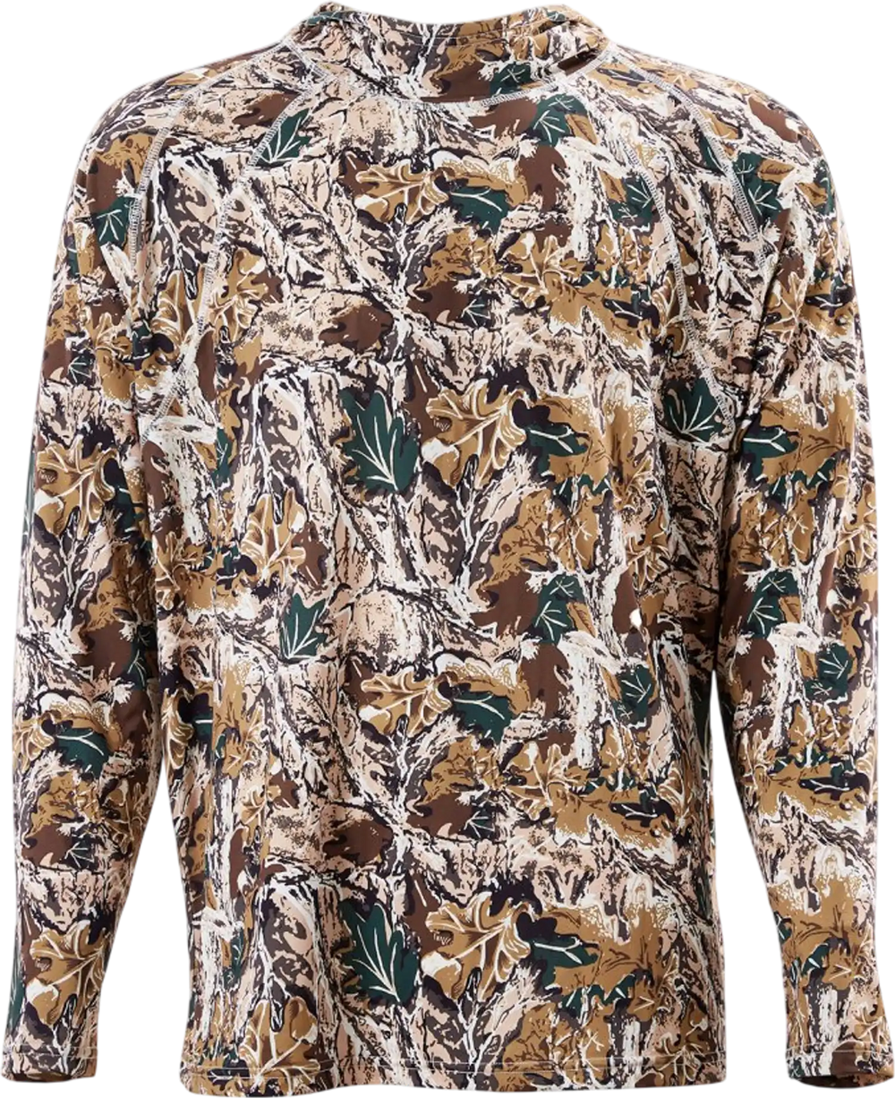 VEVOR Camo Hoodie, X-Large Size, Men Pullover Hooded Sweatshirt, Moisture Wicking & Breathable, Quick-dry, Hiking Fishing Shirt with Hood, Long Sleeves Hunting Shirts for Spring & Summer Outdoor Work