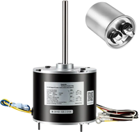 VEVOR Condenser Fan Motor with Capacitor, 1/3HP 1075RPM 208-230V, Compatible with GE Genteq K55HXGDD-81195 5KCP39GGY209AS, Fasco D925 D7908, Dayton EM3729F, Century FSE1036SV1, Rheem Ruud 51-100998-05