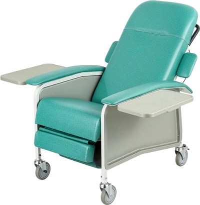 Vevor Geri Reclining Chair 4-Position Medical Recliner with Trendelenburg and Side Trays New
