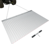 VEVOR Drag Harrow, 5 x 3 ft, High-Efficiency Chain Harrow Rake, ATVs UTVs Tractors Attachments, Durable Galvanized Steel Mesh Drag Mat with Towing Chain, for Gravel Driveway Ruts Farm Field Leveling