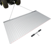 VEVOR Drag Harrow, 6 x 3 ft, High-Efficiency Chain Harrow Rake, ATVs UTVs Tractors Attachments, Durable Galvanized Steel Mesh Drag Mat with Towing Chain, for Gravel Driveway Ruts Farm Field Leveling