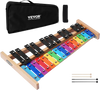 VEVOR Glockenspiel Xylophone, 27 Notes, Professional Xylophone Percussion Instrument, with Colorful Metal Keys, Includes 4 Mallets, Carrying Bag, Beginner Musical Instrument Kit for Adults and Kids
