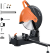 VEVOR Chop Saw 16-inch Cold Cut Blade 3000 W Powerful Motor Cut Off Saw, For Cutting Metal, -45° to 45° Adjustable Angle, Efficient Dry Cutting, Stable, with Thickened Blade Guard and Scale Ruler