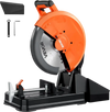 VEVOR Chop Saw 14-inch Cold Cut Blade 3500 W Brushless Motor Cut Off Saw, For Cutting Metal, -45° to 45° Adjustable Angle, 750-1200 r/min Adjustable Speed, Dry Cutting, with Chip Collection Box